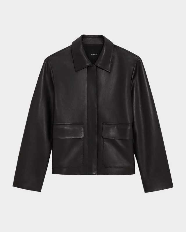Boxy Leather Jacket
